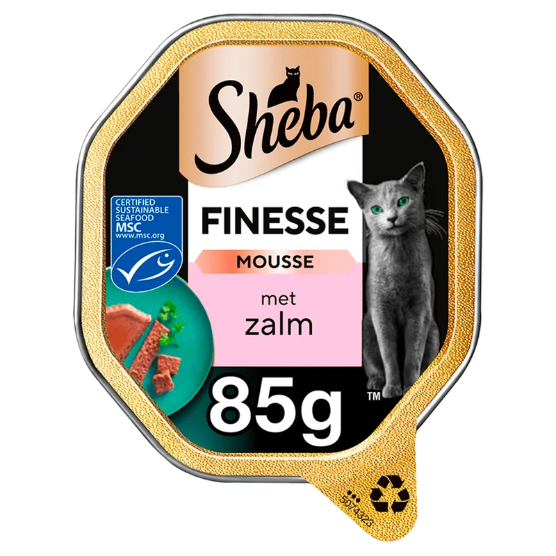 Sheba Finesse Mousse Zalm Kattenvoer