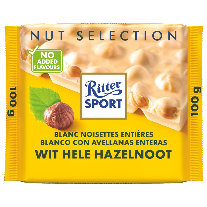 Ritter Sport Wit hele hazelnoot