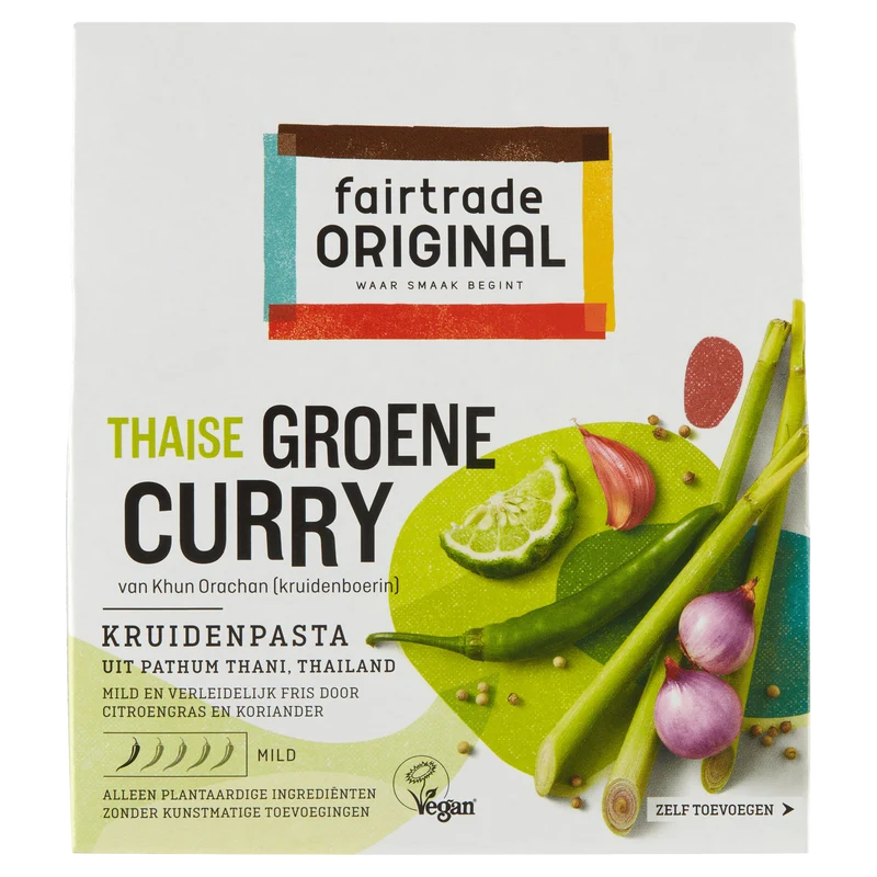 Fairtrade Original Groene Curry kruidenpasta Fairtrade