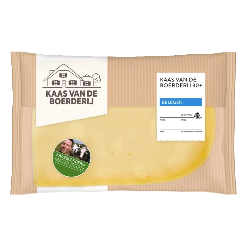 Kaas vd boerderij belegen 30+ plak