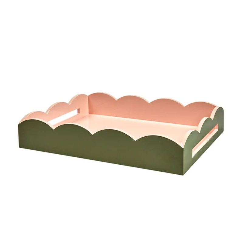 Dienblad Ottomane Khaki & Pink 43x33cm