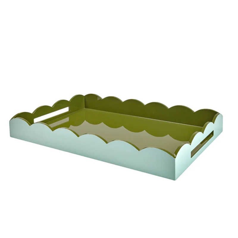 Dienblad Ottomane Eau de Nil & Khaki 66x43cm
