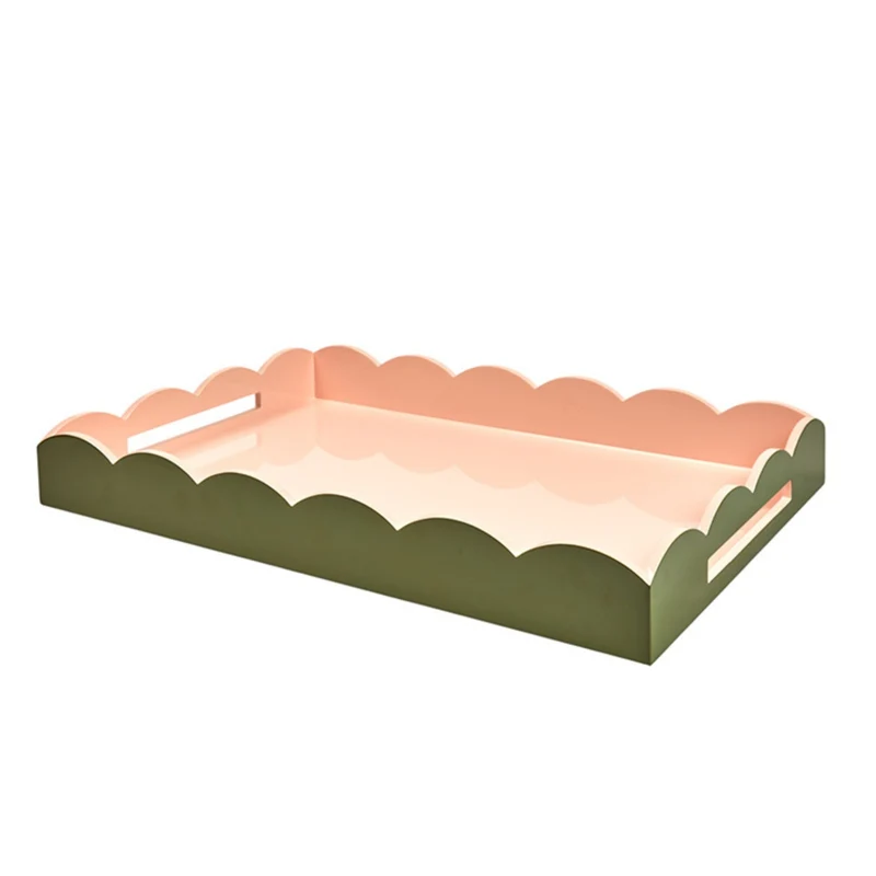 Dienblad Ottomane Khaki & Pink 66x43cm