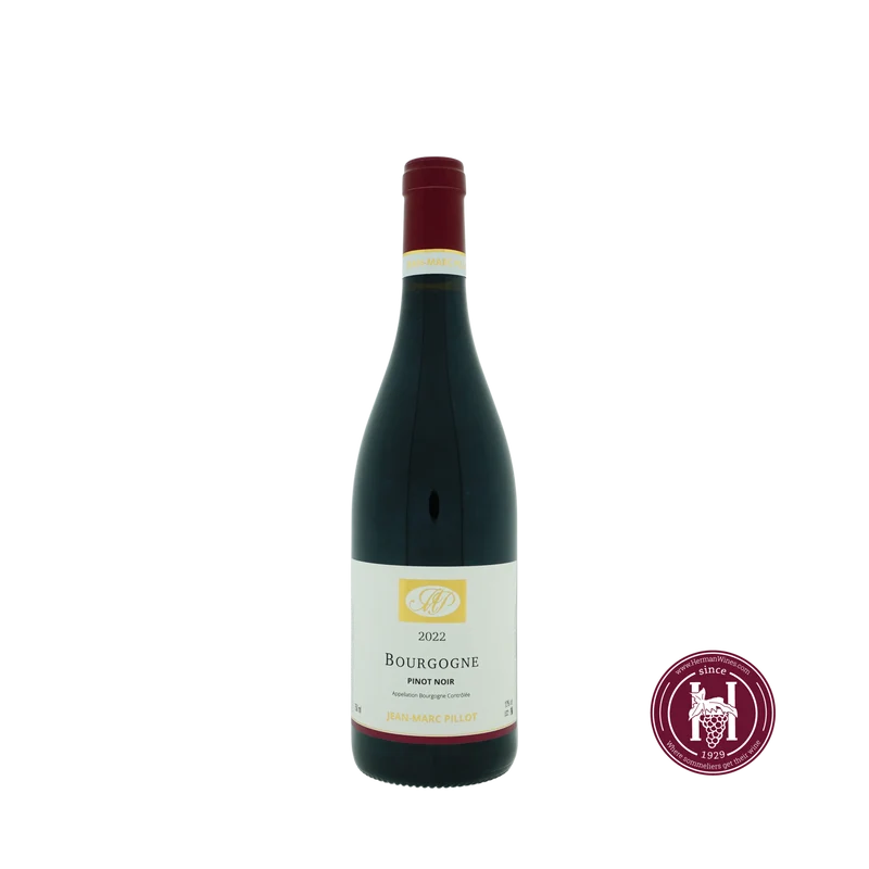 bourgogne rouge pinot noir - Domaine Jean Marc Pillot - 2022 - 0.75 L - Frankrijk - Bourgogne - Rood