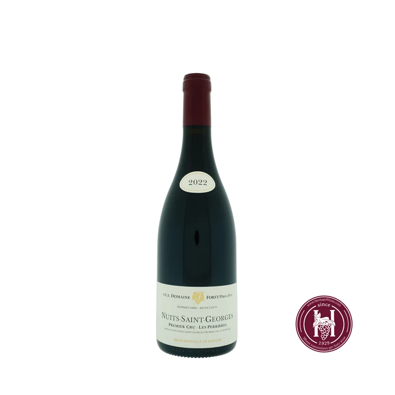 Nuits Saint Georges 1er cru Perrieres - Domaine Forey Pere & Fils - 2022 - 0.75 L - Frankrijk - Bourgogne - Rood