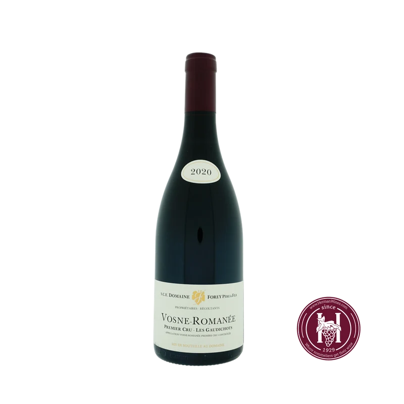 Vosne Romanee 1er cru Gaudichots - Domaine Forey Pere & Fils - 2020 - 0.75 L - Frankrijk - Bourgogne - Rood
