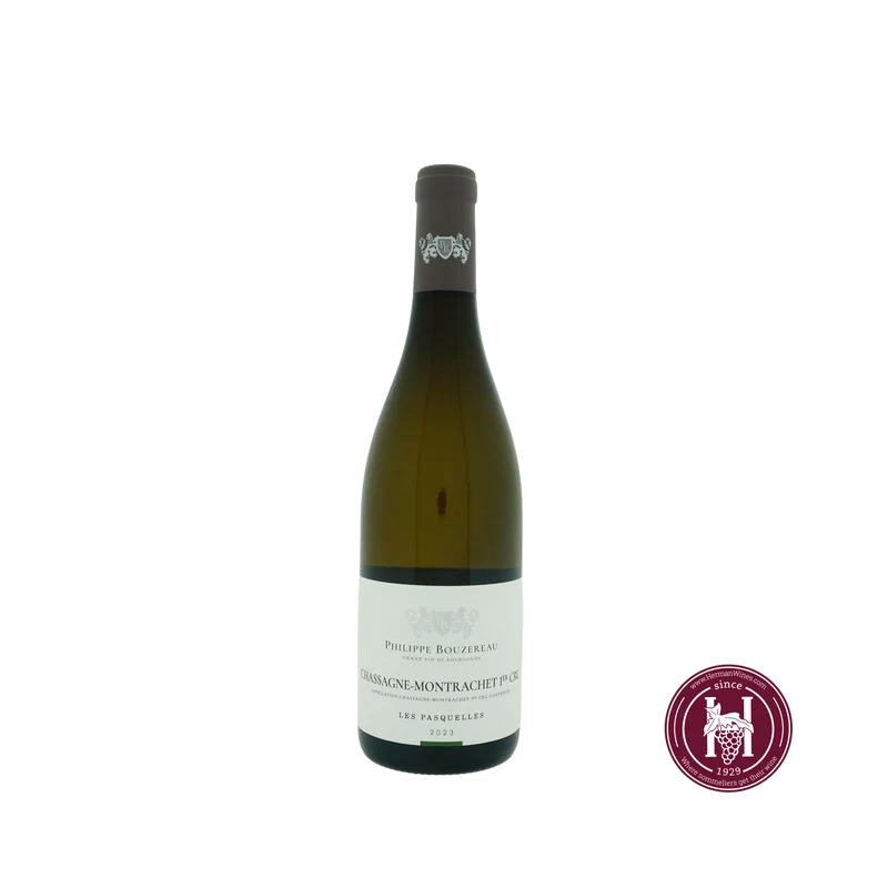 Chassagne Montrachet 1er cru les Pasquelles - Philippe Bouzereau - 2023 - 0.75 L - Frankrijk - Bourgogne - Wit
