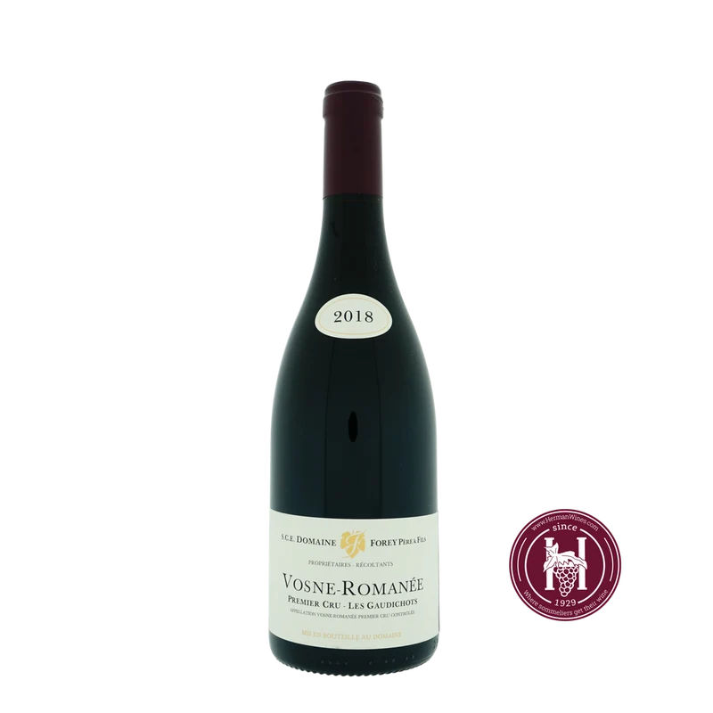 Vosne Romanee 1er cru Gaudichots - Domaine Forey Pere & Fils - 2018 - 0.75 L - Frankrijk - Bourgogne - Rood