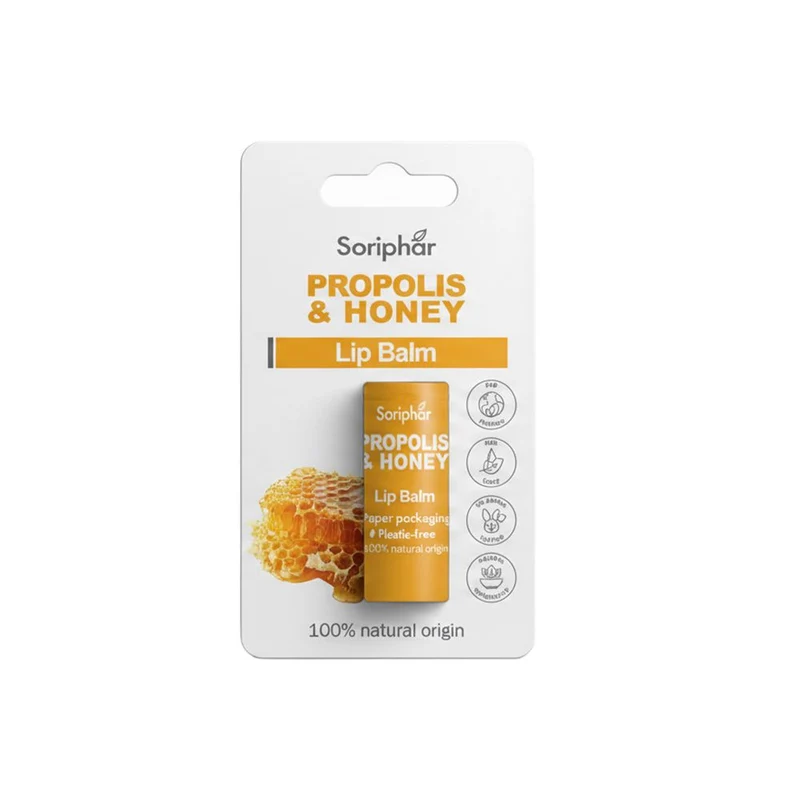 Soria Natural Propolis & Honey Lipbalsem 5.5 gram