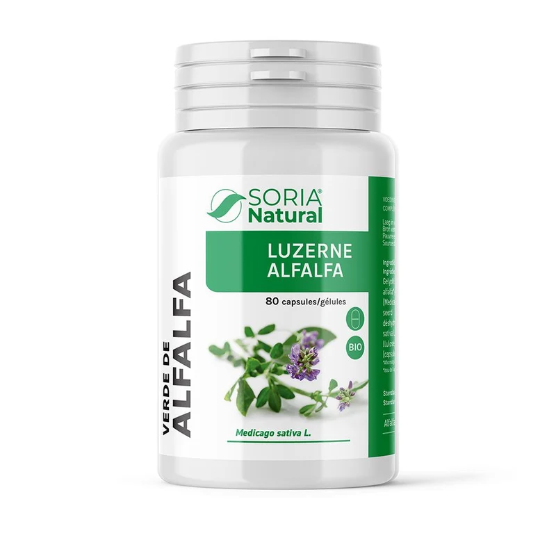 Soria Natural Verde De Alfalfa 80 capsules