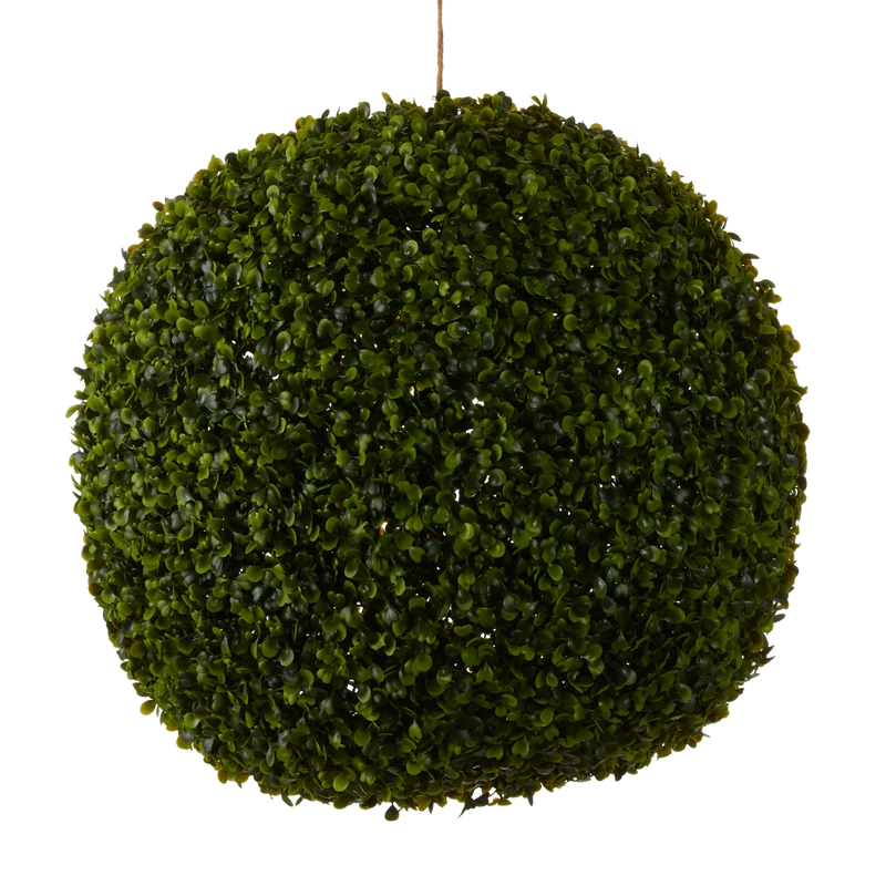 Buxus Bol Kunstplant voor Buiten Hangend - Ø45 cm - Groen