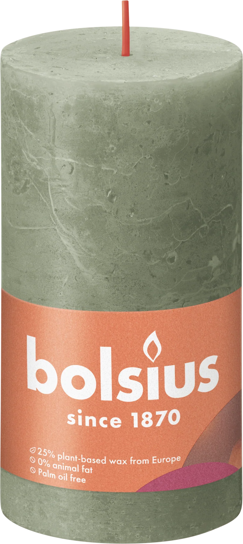 Bolsius Rustiek Shine 13cm Fresh Olive