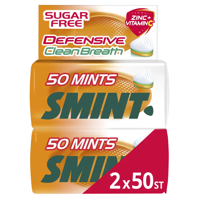 Smint Defensive orangemint clean breath 2-pack