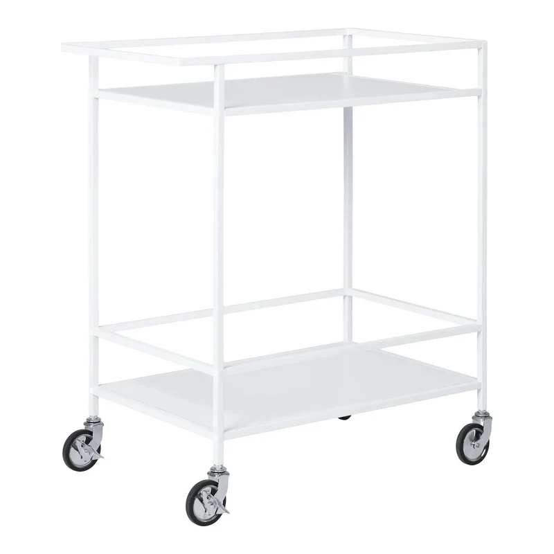 Vita Barwagen met 2 legplanken wit 68 cm