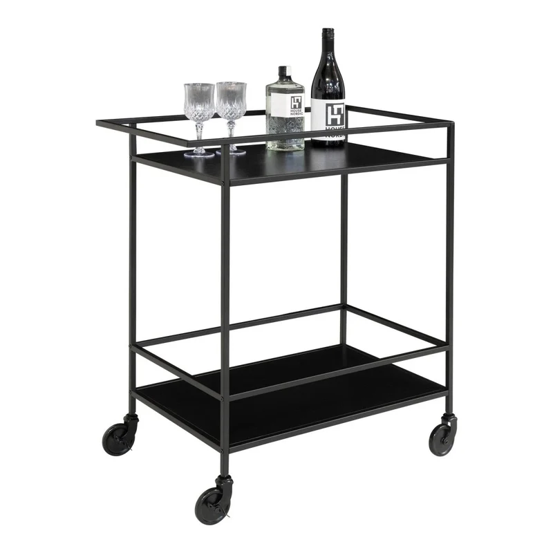 Vita Barkarretje zwart met 2 planken 68 cm