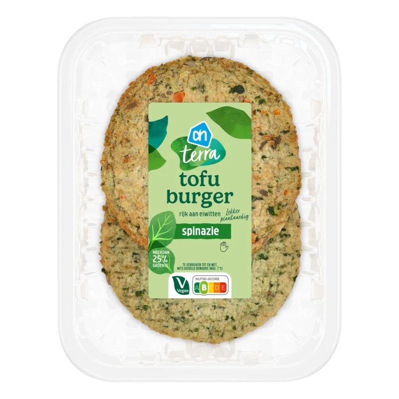 Terra Tofu burger spinazie