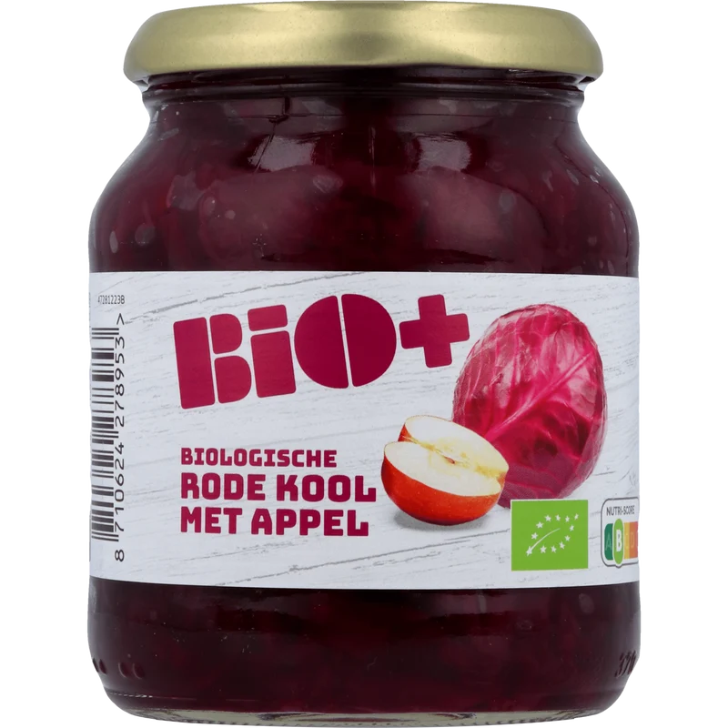 BIO+ Rode kool met appel