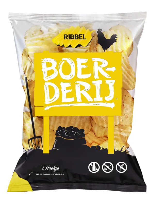Boerderij Chips ribbel
