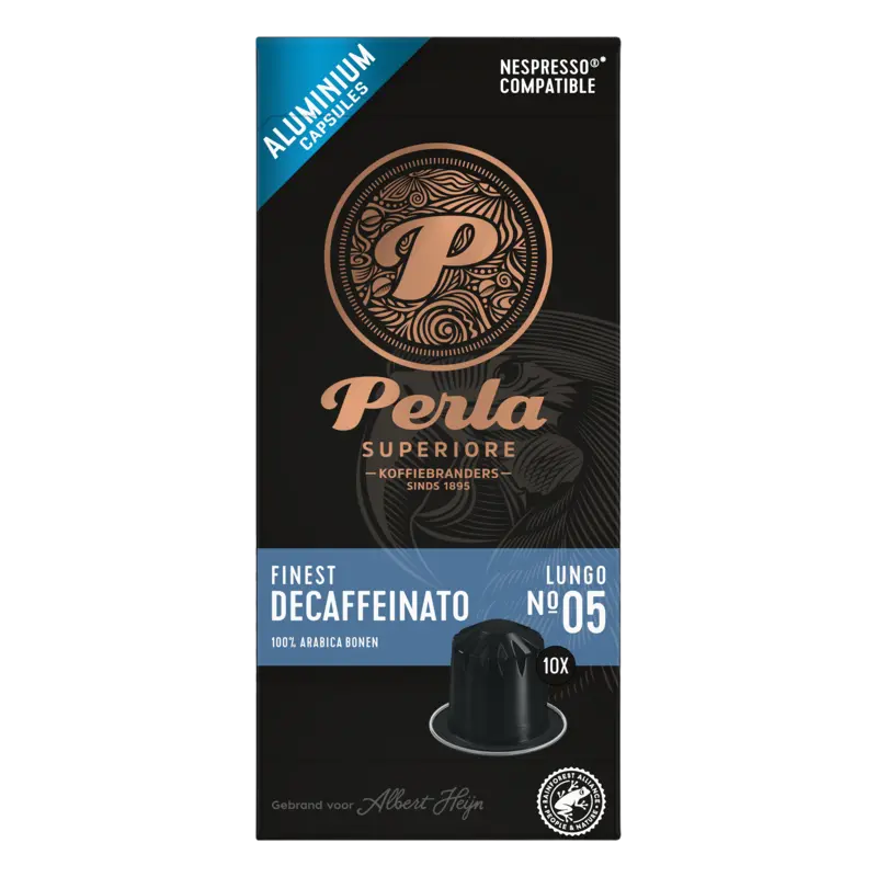Perla Superiore Finest decaffeinato lungo capsules