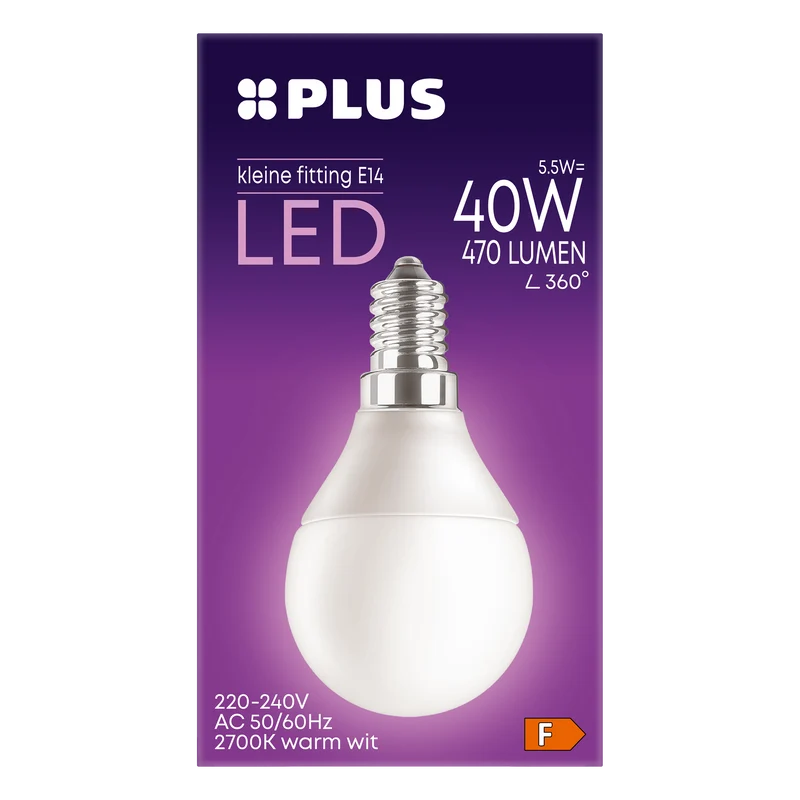 Lamp LED 40W Kogel kleine fitting mat