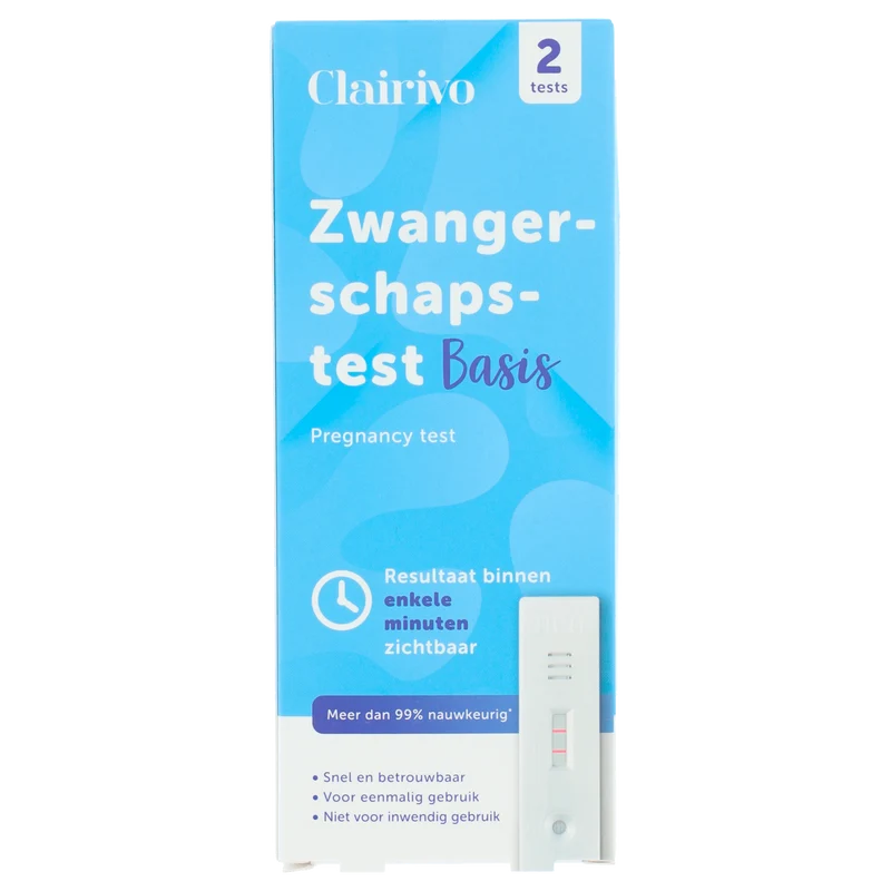 Clairivo Zwangerschapstest casette 2st