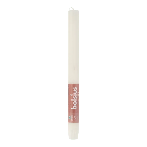 Bolsius Rustiek Shine dinerkaars Soft Pearl