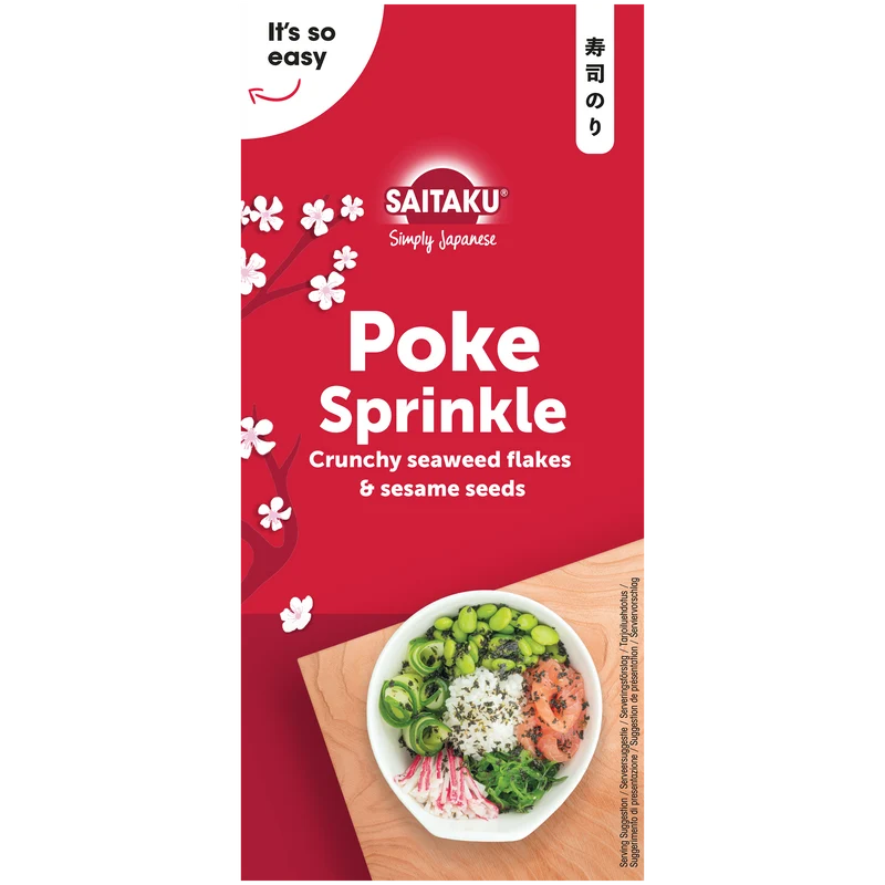 Saitaku Poke sprinkle crunchy seaweed flakes