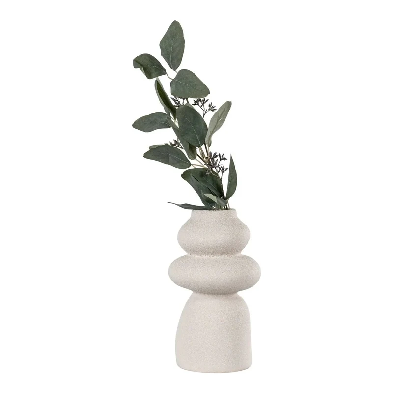 Vaas van steengoed - beige