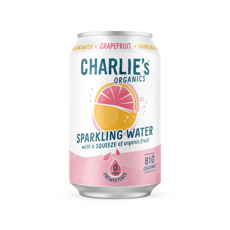 Charlie's Organics sparkling grapefruit