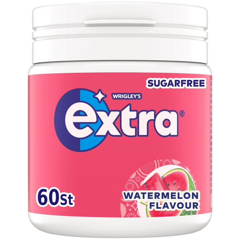 Extra Watermelon kauwgom suikervrij pot