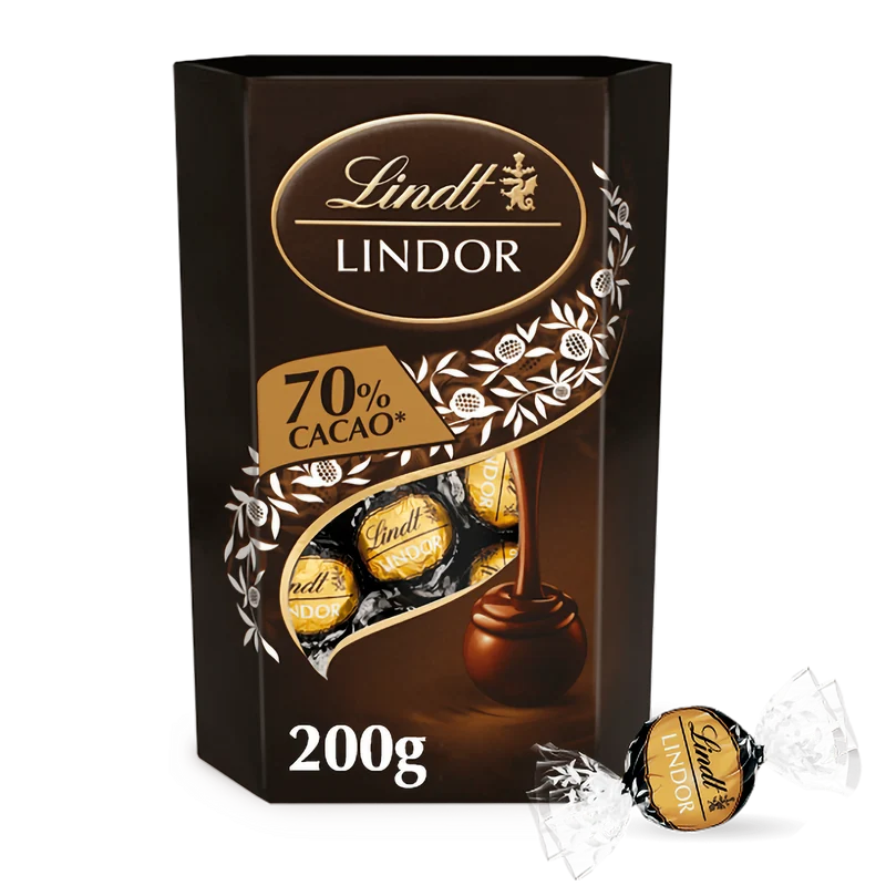 Lindt Lindor Cornet puur 70%
