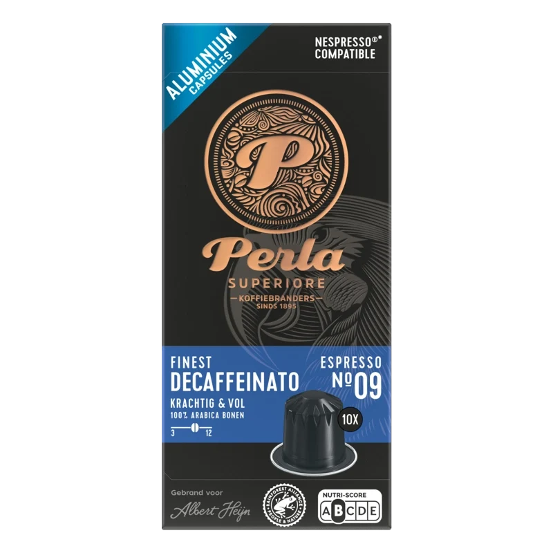 Perla Superiore Finest espresso decaffeinato capsules