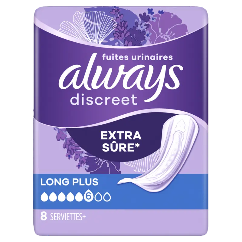 Always Discreet incontinentieverband long plus