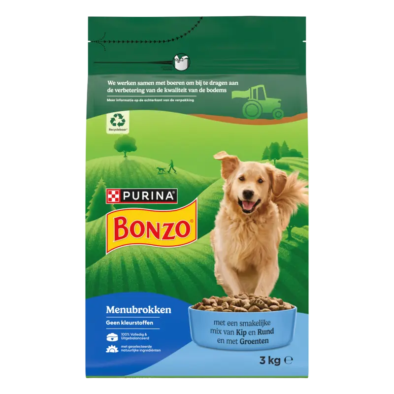 Bonzo Adult met vlees en groenten