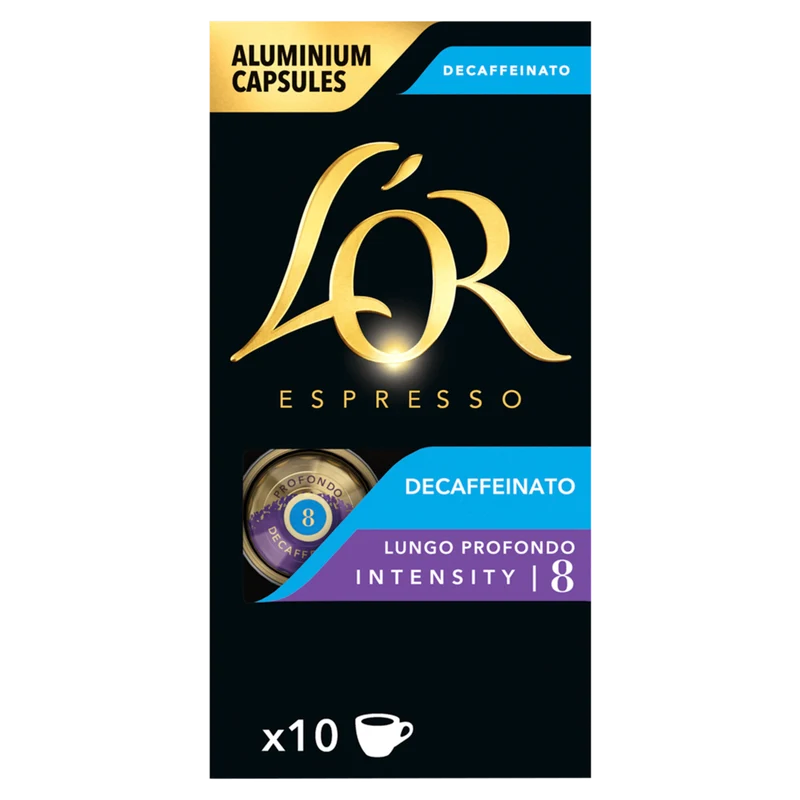 L'Or Espresso capsules lungo profondo decaf
