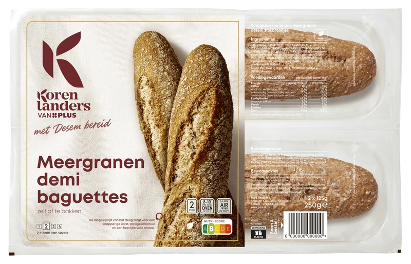Korenlanders Desem demi baguettes meergranen