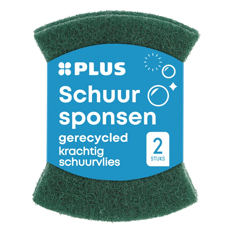 Gerecyclede schuursponsen krassend
