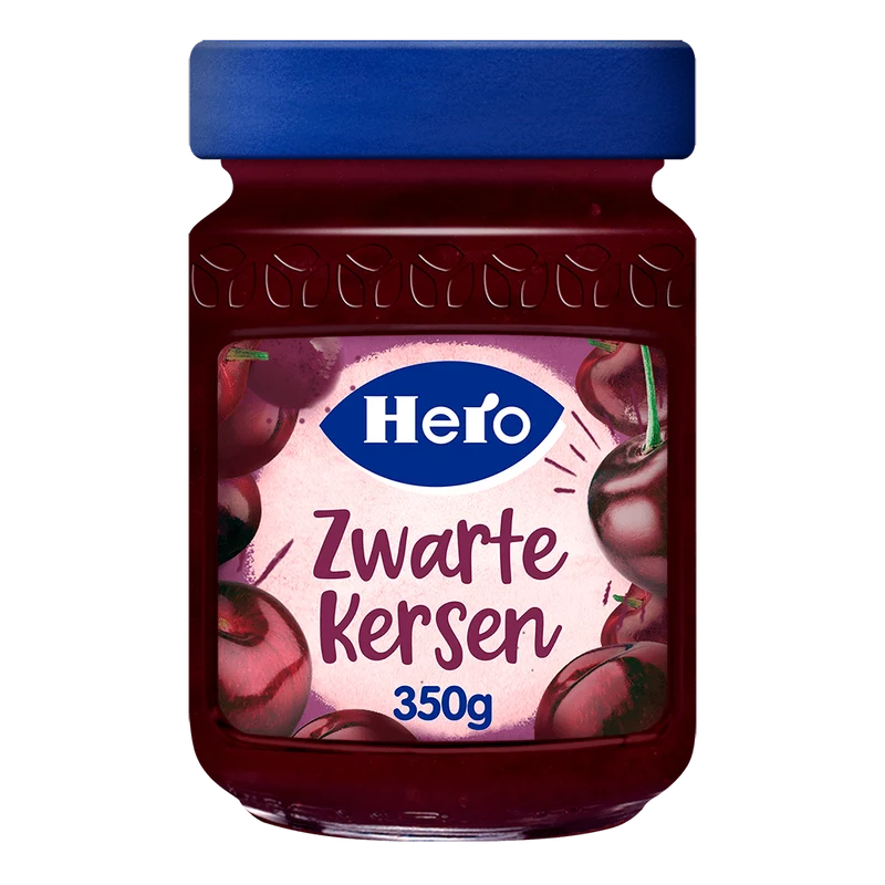 Hero Fruitspread Zwarte Kersen