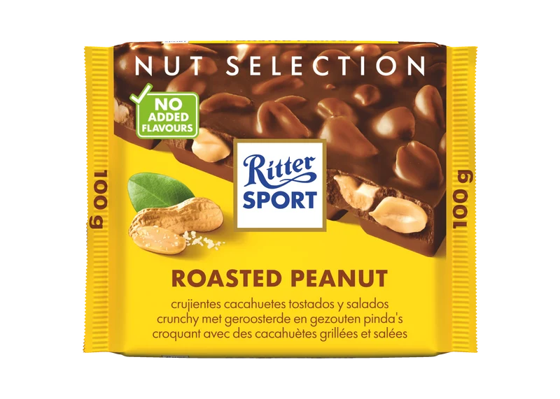 Ritter Sport Chocoladereep geroosterde pinda's