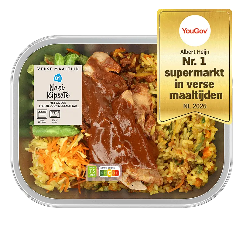 Verse maaltijd nasi kipsate