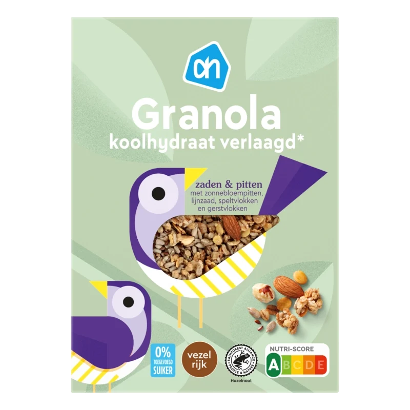 Granola koolhydraat verlaagd 0% suiker