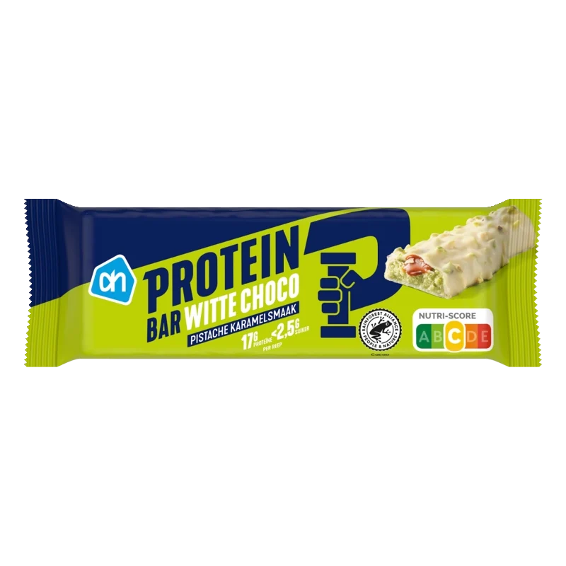 Proteïne reep witte choco pistache