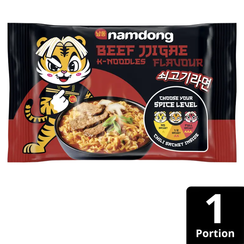 Namdong Beef jjigae k-noodles flavour