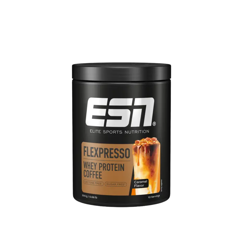 ESN Flexpresso whey protein coffee caramel