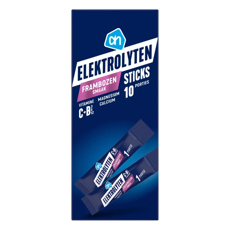 Elektrolyten sticks frambozen smaak