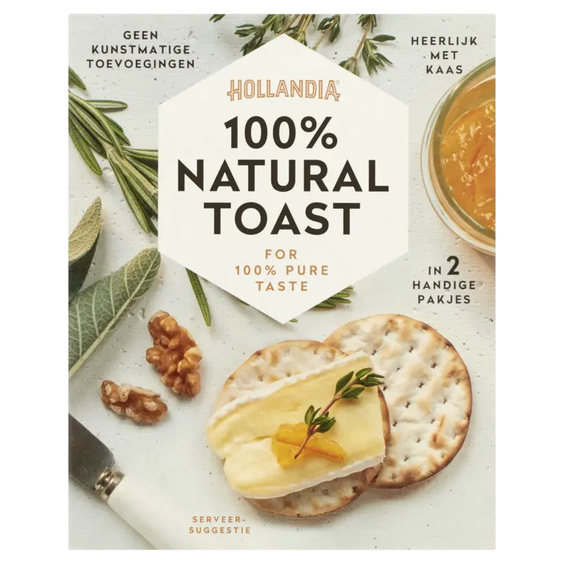 Hollandia 100% natural toast