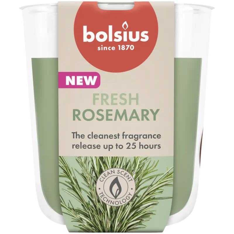 Bolsius Geurglas true scents rozemarijn