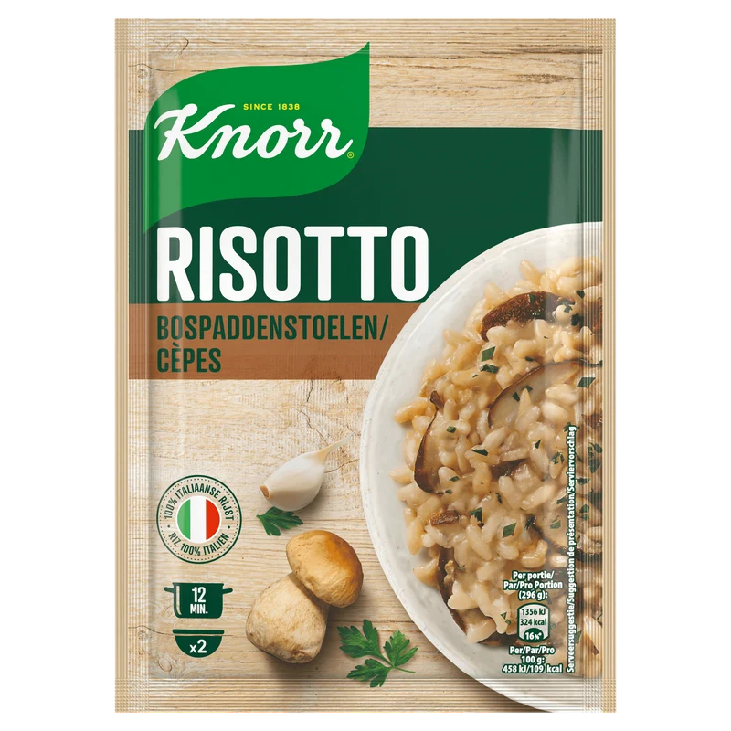Knorr Risotto Bospaddenstoelen