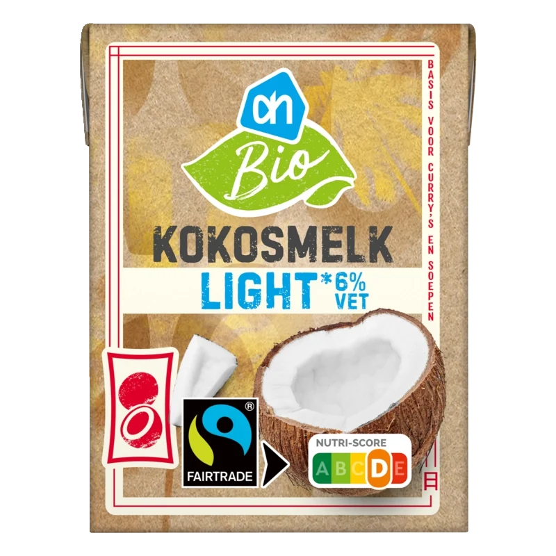 Biologisch Kokosmelk light 6% vet