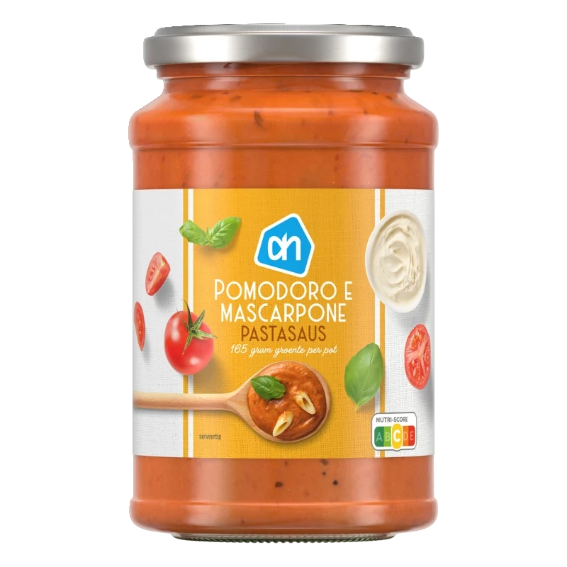 Pomodoro e mascarpone pastasaus
